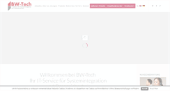 Desktop Screenshot of bw-tech.de